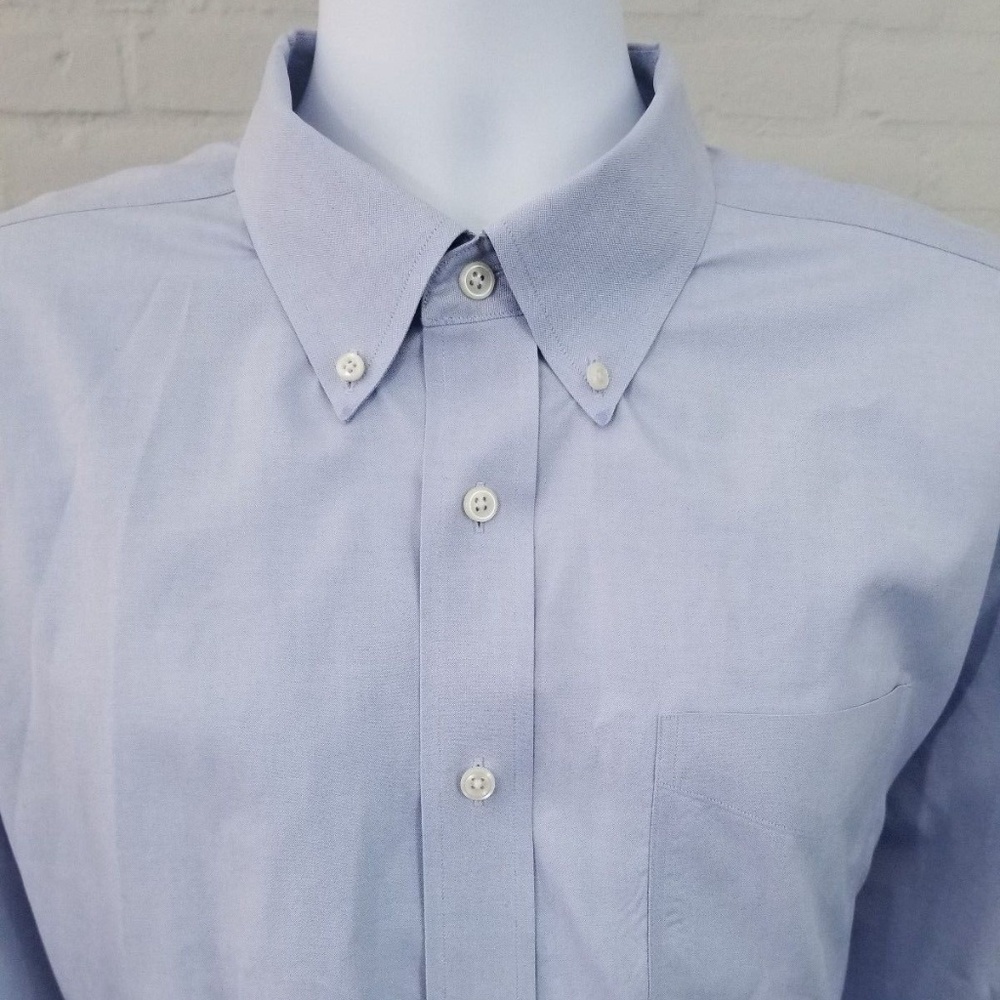 LL BEAN Men's Long Sleeve Traditional FIt Sz 18